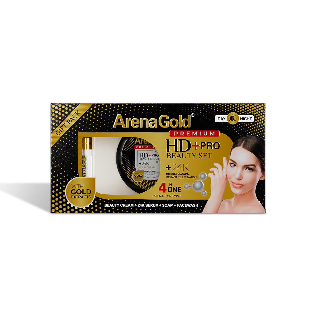 Arena Gold HD+ Pro Beauty Set