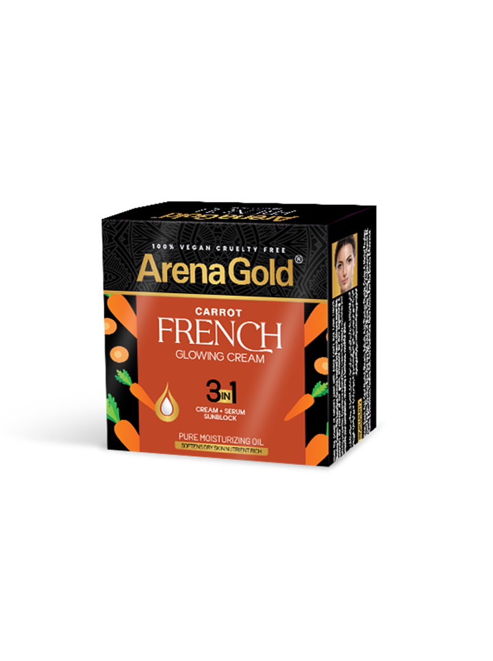 Arena Gold Carrot Glowing Cream 3 in 1