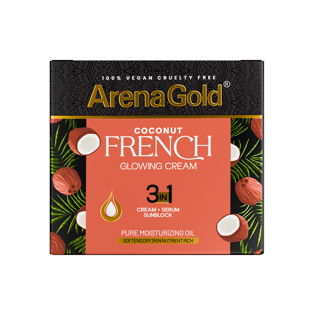 Arena Gold Coconut Glowing Cream 3 in 1