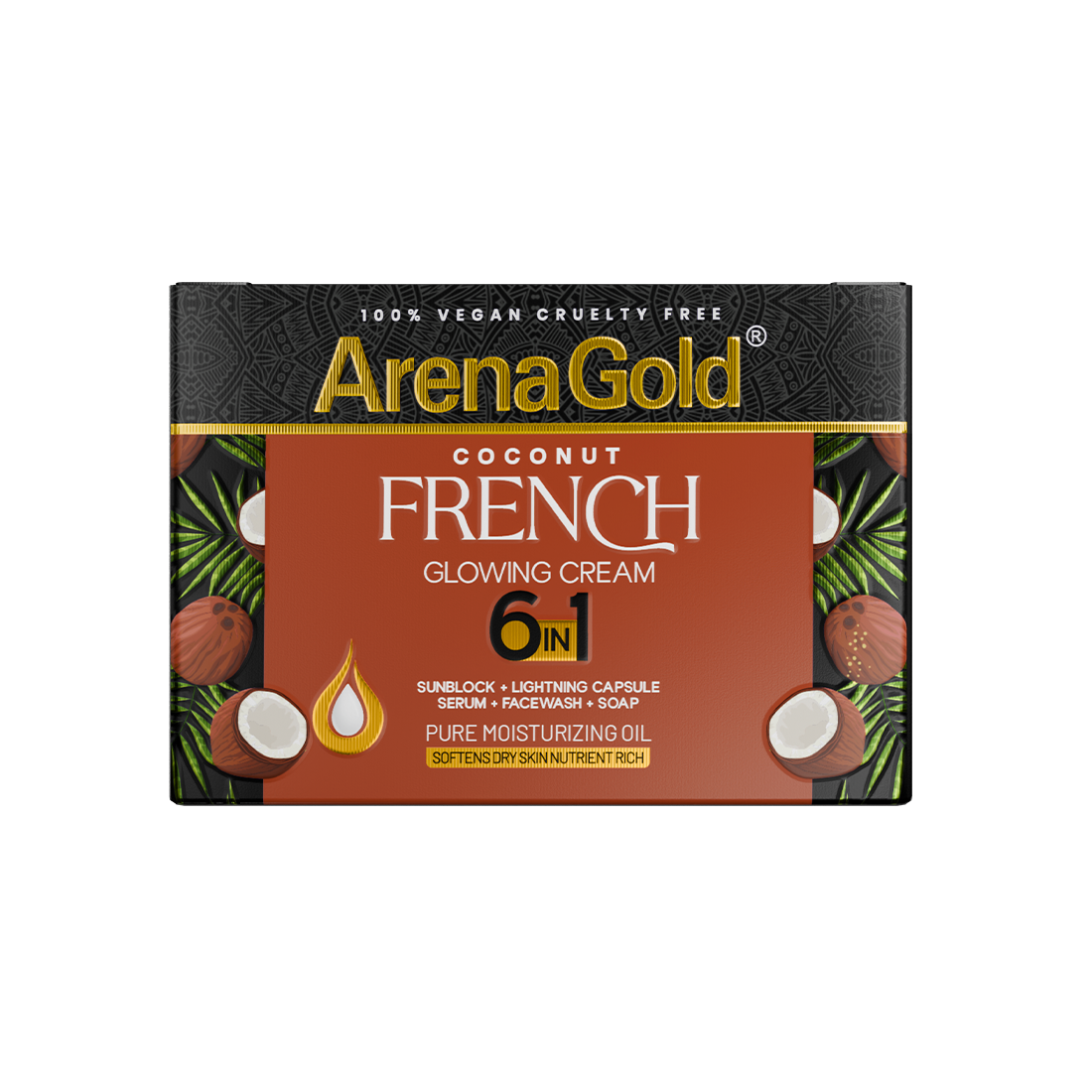 Arena Gold  Coconut Glowing Cream 6 in 1
