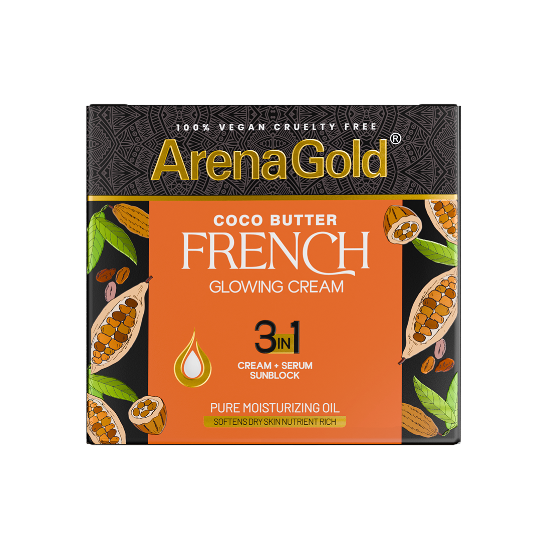 Arena Gold Coco Butter Glowing Cream 3 in1