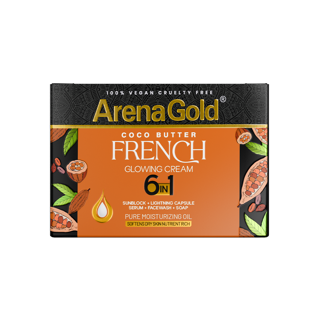 Arena Gold Coco Butter Glowing Cream 6 in 1