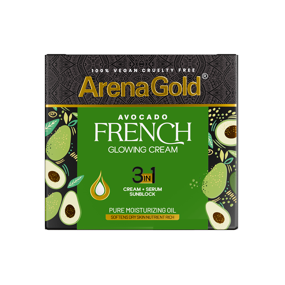 Arena Gold Avocado Glowing Cream 3 in 1