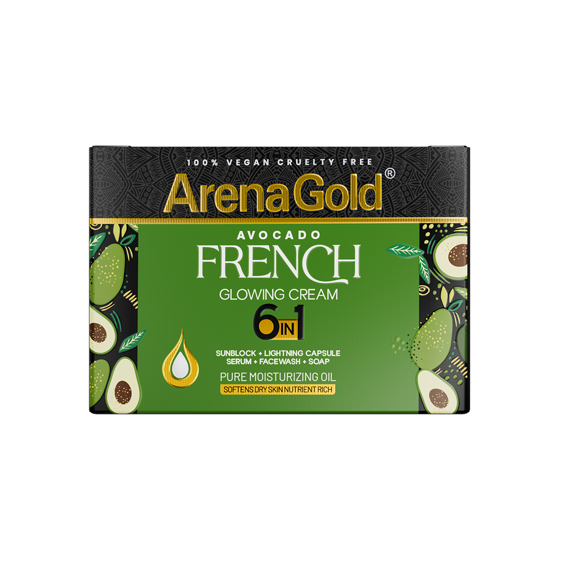 Arena Gold Avocado Glowing Cream 6 in 1