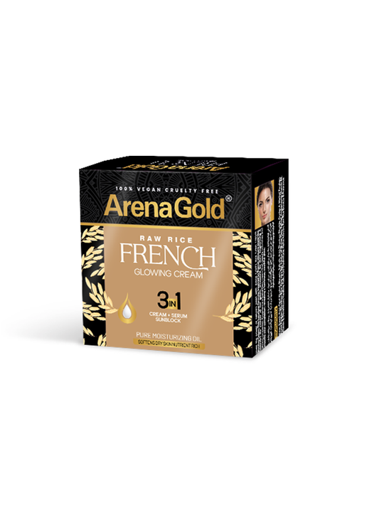 Arena Gold Raw Rice  Glowing Cream 3 in 1