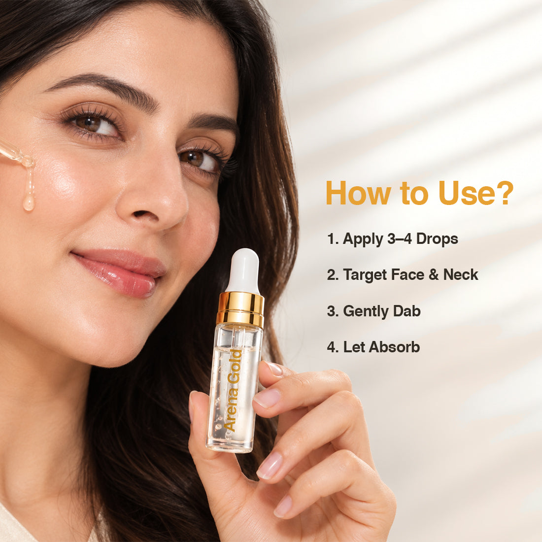 Arena Gold Beauty Serum 5ml – Lightweight Daily Face Serum