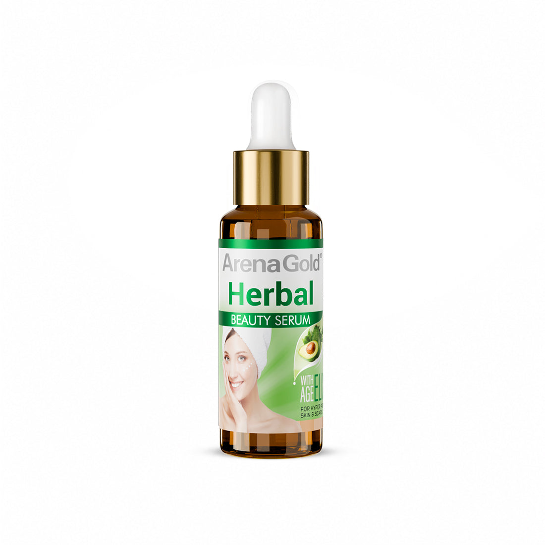 Arena Gold Herbal Beauty Serum — Avocado & Rosemary Glow