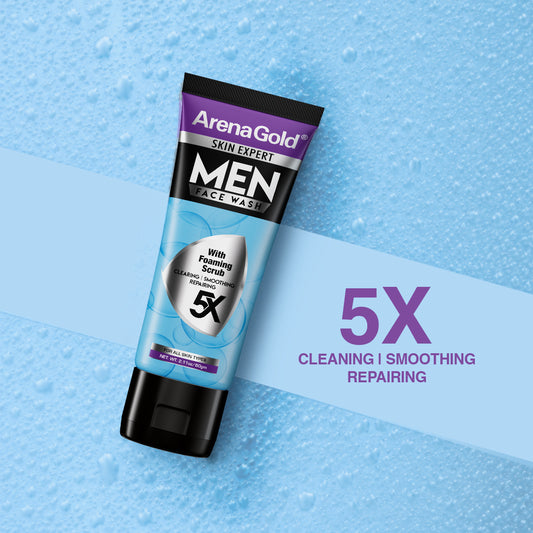 Arena Gold Men Foaming Facewash — Gentle Daily Cleanser