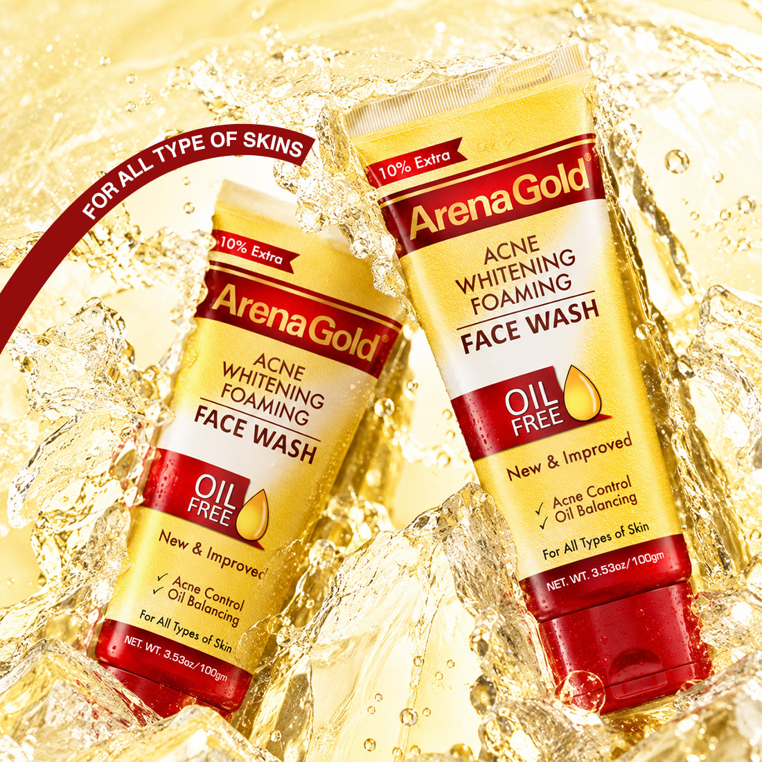 Arena Gold Acne FaceWash – Gentle Acne Cleansing (60g / 100g)