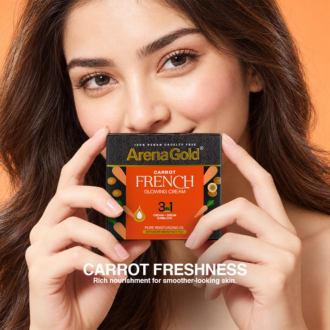 Arena Gold Carrot Glowing Cream 3 in 1 – Night Beauty Cream