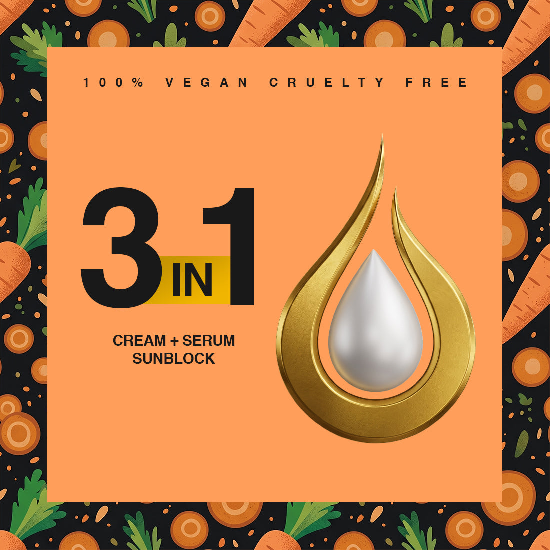 Arena Gold Carrot Glowing Cream 3 in 1 – Night Beauty Cream