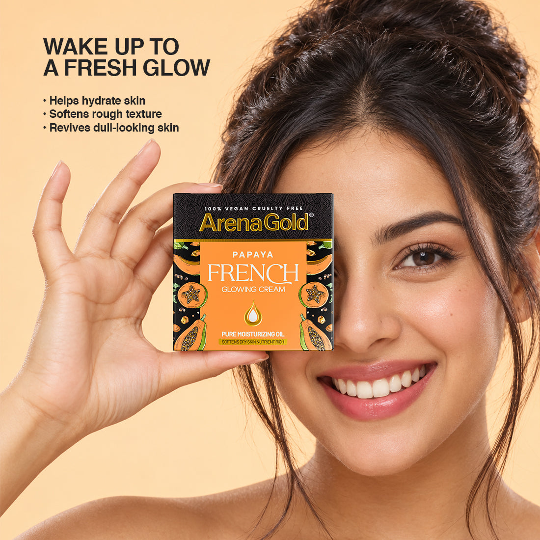 Arena Gold Papaya Glowing Cream 20g - Night Beauty Cream