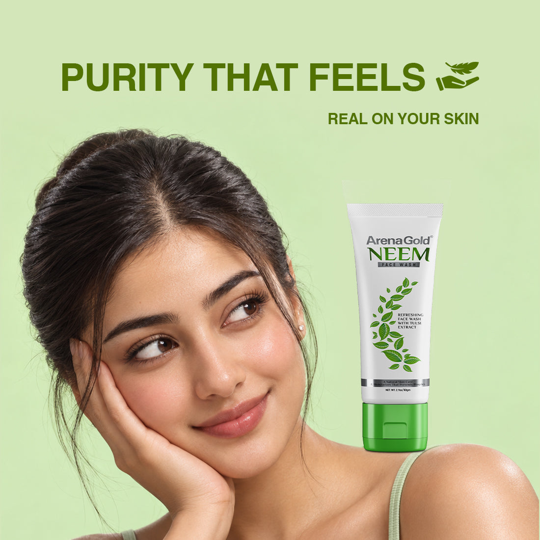 Arena Gold Neem Facewash – Gentle Cleansing for Clear Skin