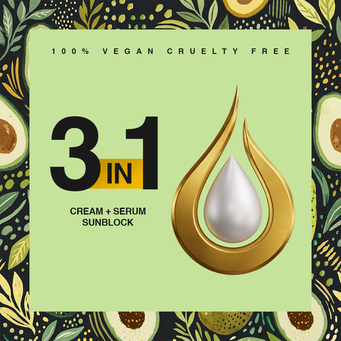 Arena Gold Avocado Glowing Cream 3 in 1 - Night Beauty Cream