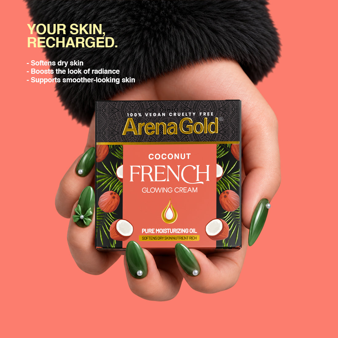 Arena Gold Coconut Glowing Cream 20g — Night Beauty Cream