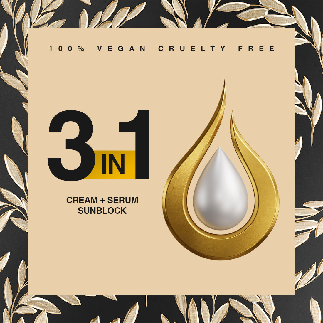 Arena Gold Raw Rice Glowing Cream 3 in 1 - Night Cream