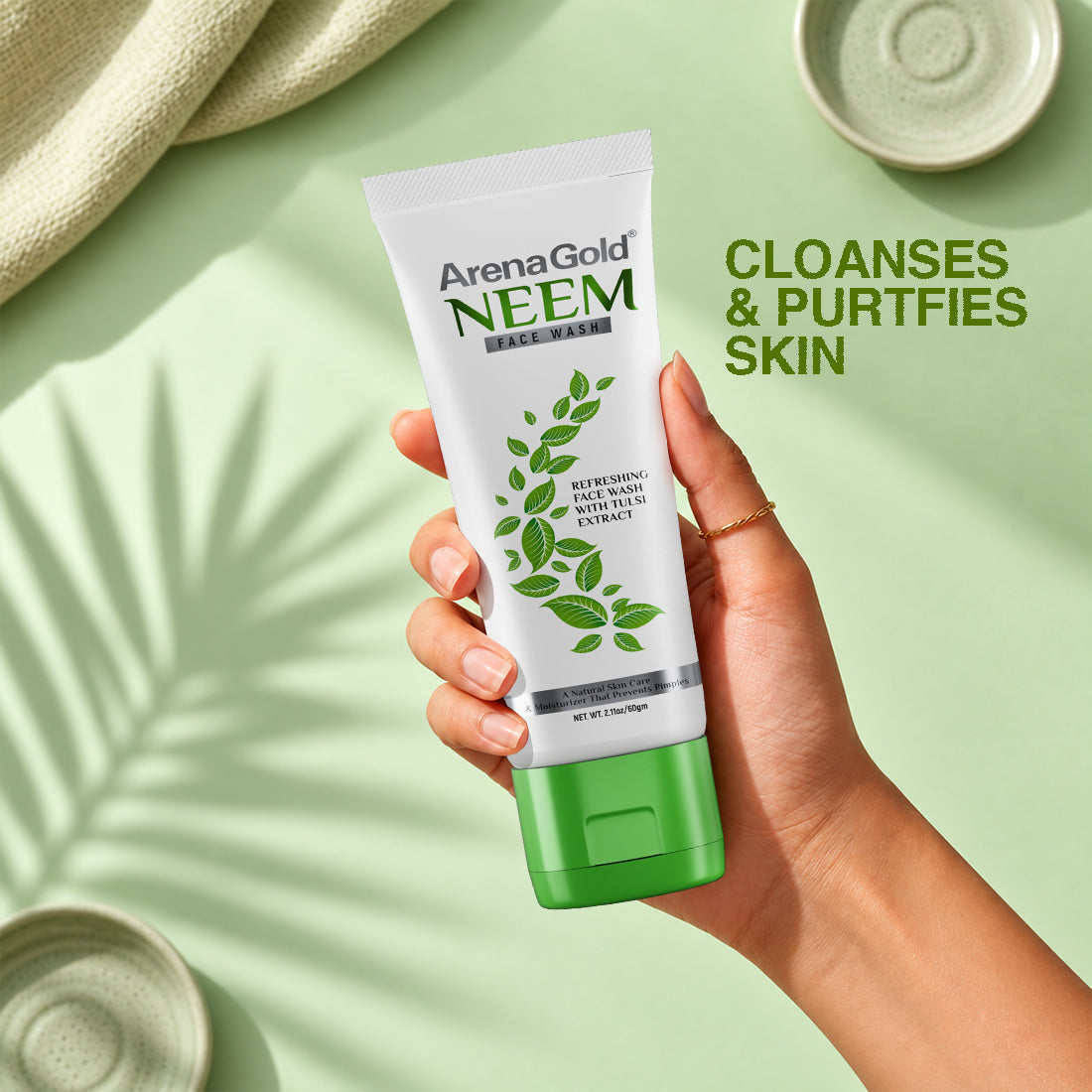 Arena Gold Neem Facewash – Gentle Cleansing for Clear Skin