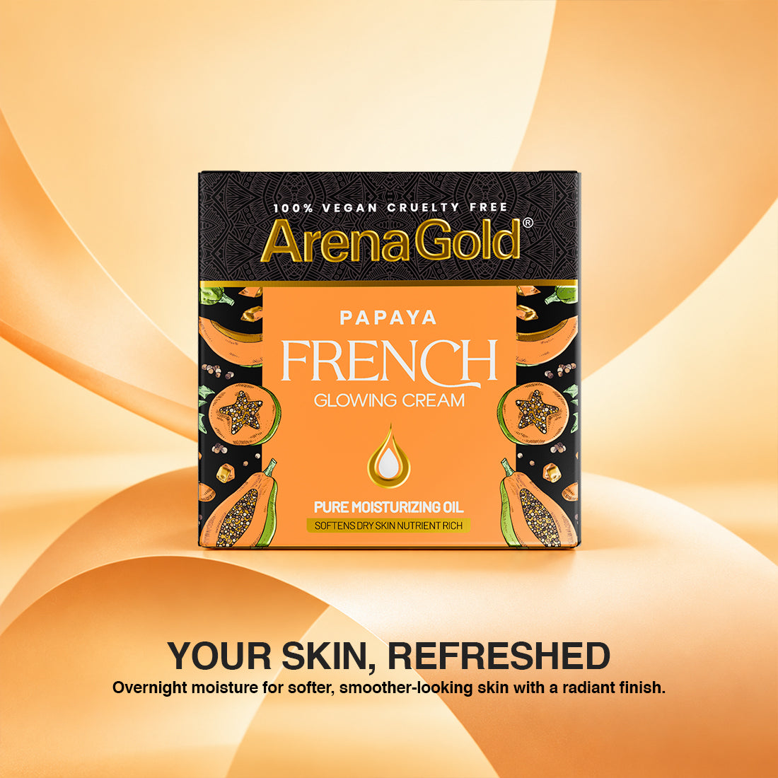 Arena Gold Papaya Glowing Cream 20g - Night Beauty Cream