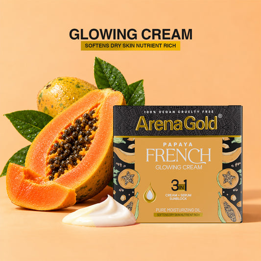 Arena Gold Papaya Glowing Cream 3 in 1 – Night Beauty Cream