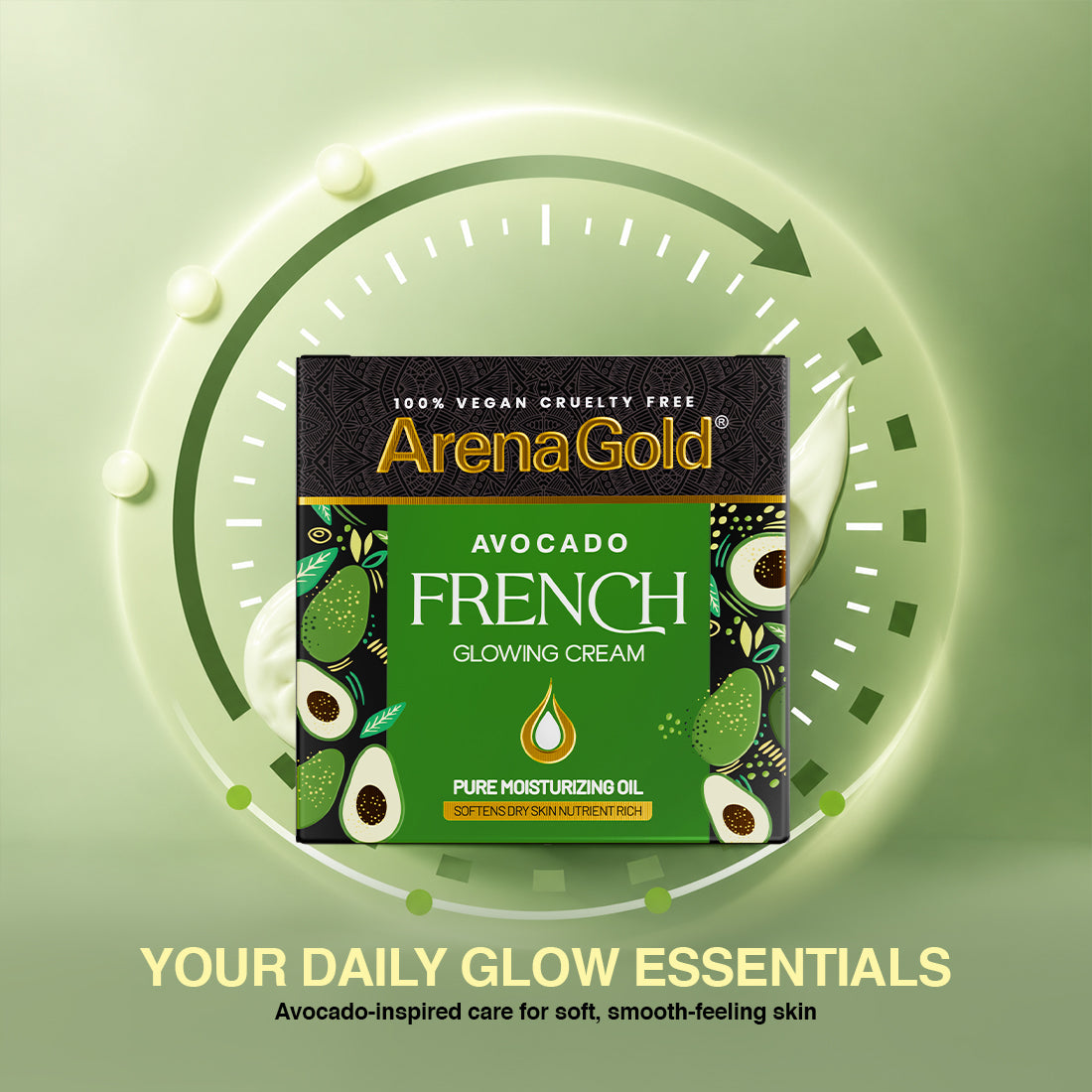 Arena Gold Avocado Glowing Cream 20g — Night Beauty Cream
