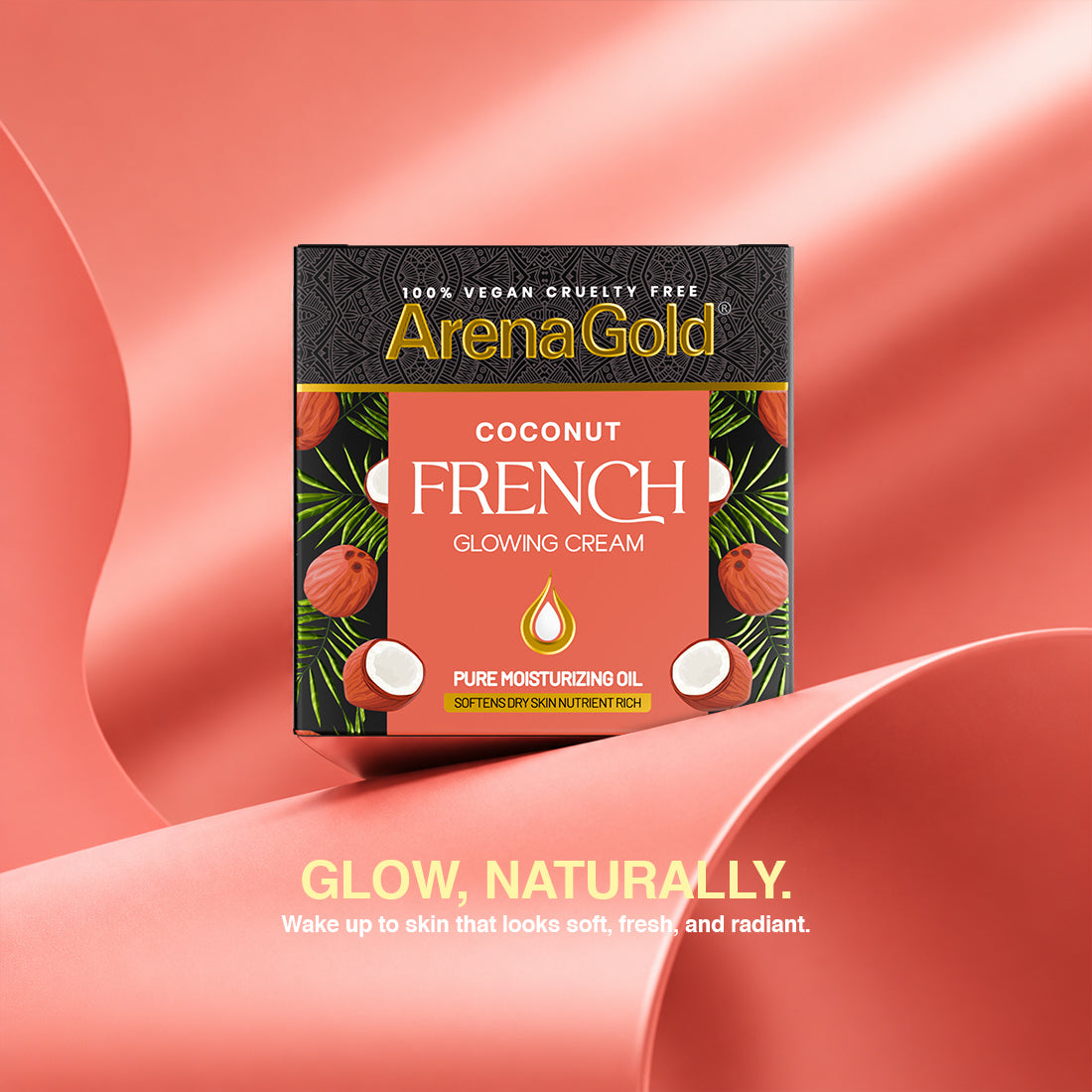 Arena Gold Coconut Glowing Cream 20g — Night Beauty Cream