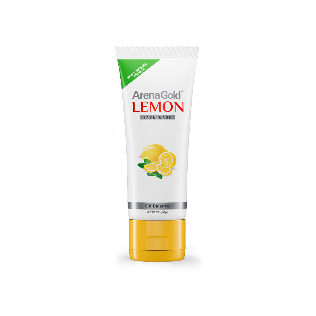 Arena Gold Lemon Facewash – Refreshing Citrus Cleanser (100g & 60g)