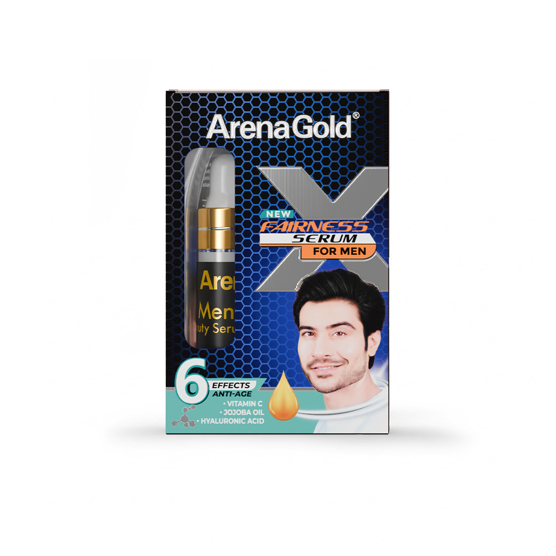Arena Gold Fairness Serum for Men 5ml - Lightweight Boost