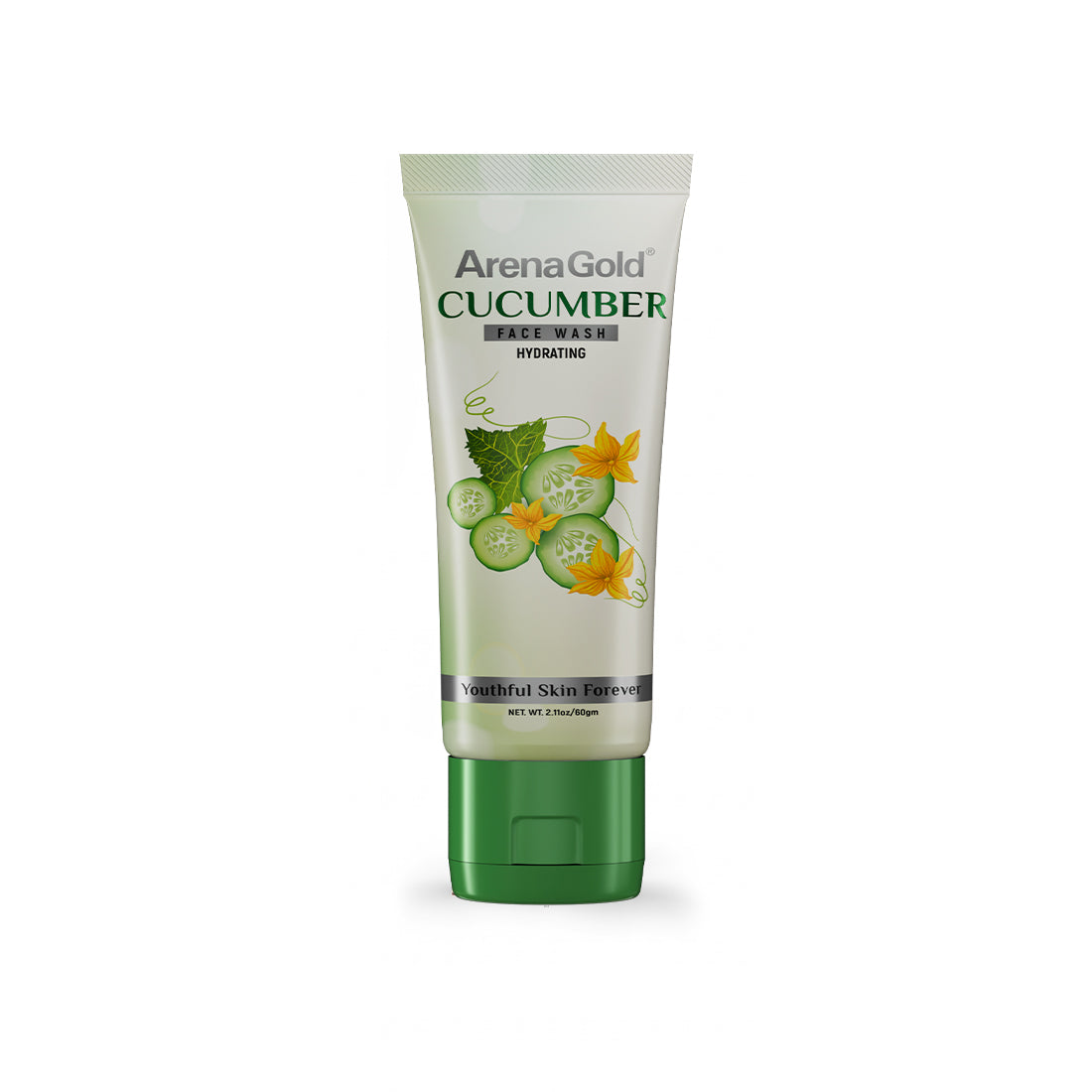 Arena Gold Cucumber Facewash – Refreshing Facial Cleanser (60g,100g)