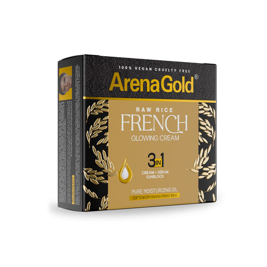 Arena Gold Raw Rice Glowing Cream 3 in 1 - Night Cream
