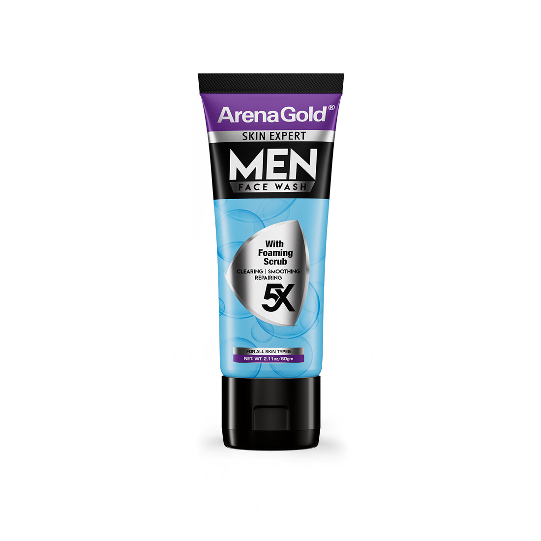 Arena Gold Men Foaming Facewash — Gentle Daily Cleanser