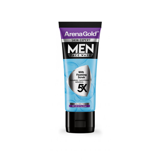Arena Gold Men Foaming Facewash — Gentle Daily Cleanser