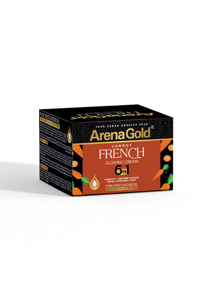 Arena Gold Carrot Glowing Cream  6 in 1
