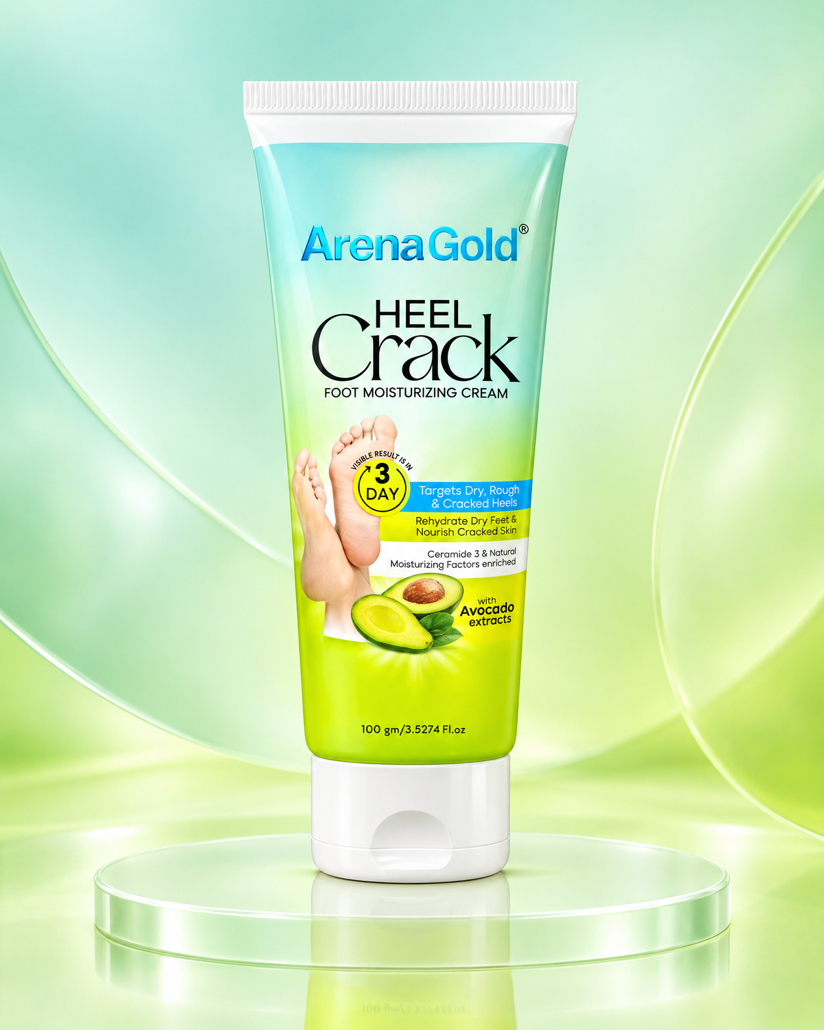 Arena Gold Heel Crack Foot Cream – Intensive Moisturizing Cream for Dry & Cracked Heels